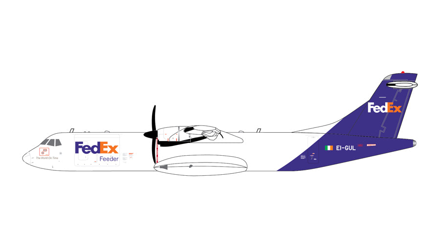 ATR-72-600F (Cargo type) FedEx Express Feeder (ASL Airlines/Ireland) EI-GUL 1/400 [GJFDX1986]