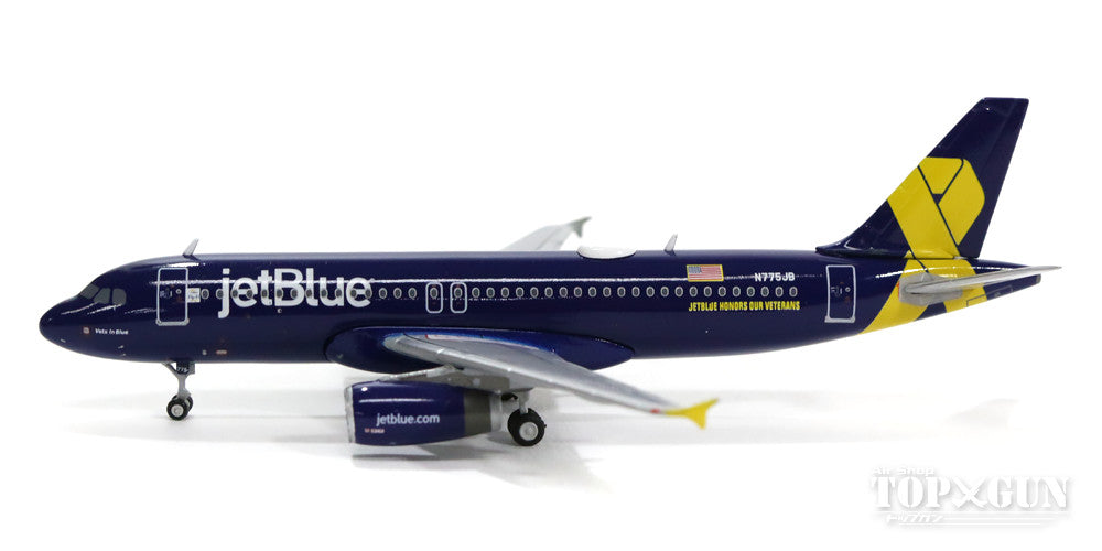 A320 ジェットブルー 特別塗装 「オーナーズ・アワー・ベテランズ／Honors our Veterans」 N775JB 1/400 [GJJBU1546]