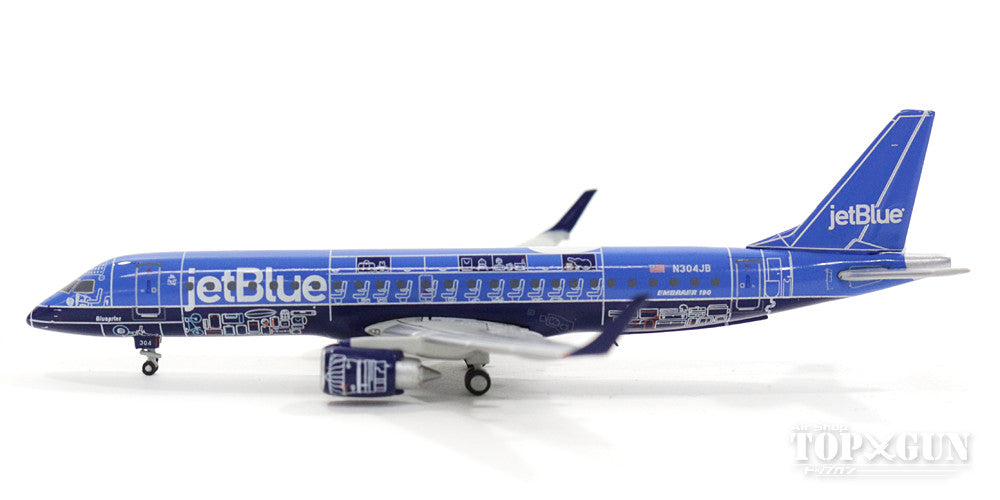 Embraer 190AR Jet Blue special paint "Blue Print" N304JB 1/400 [GJJBU1656]