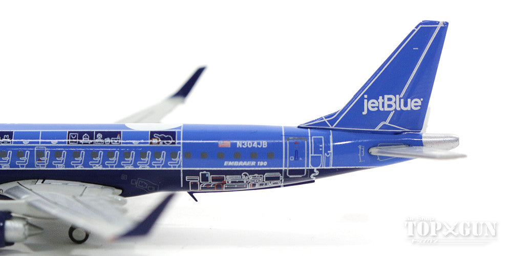 Embraer 190AR Jet Blue special paint "Blue Print" N304JB 1/400 [GJJBU1656]