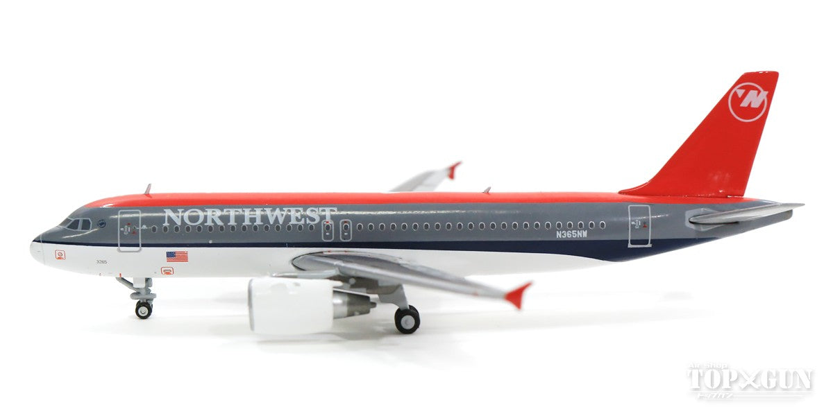 A320 ノースウエスト航空 00年代 ボーリングシューズ塗装 N365NW 1/400 [GJNWA371]