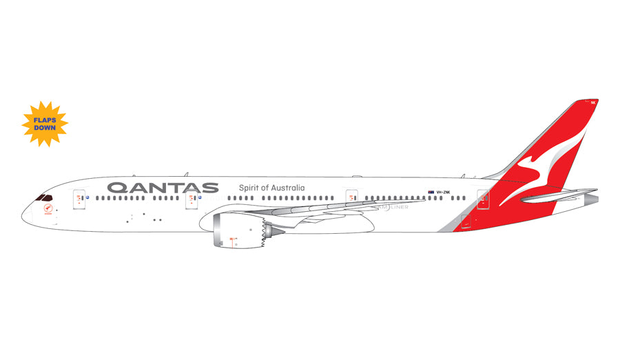 787-9 Qantas (wing flaps down fixed) VH-ZNK 1/400 [GJQFA1995F]