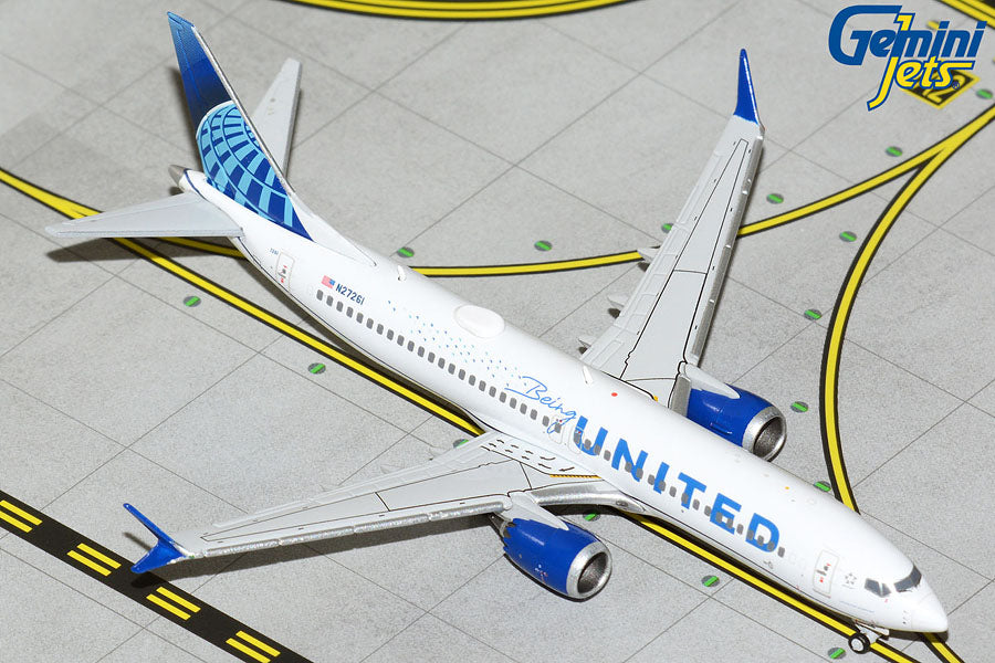 737 MAX 8 ユナイテッド航空 特別塗装「Being United/United Together」 N27261 1/400 [GJUAL2074]