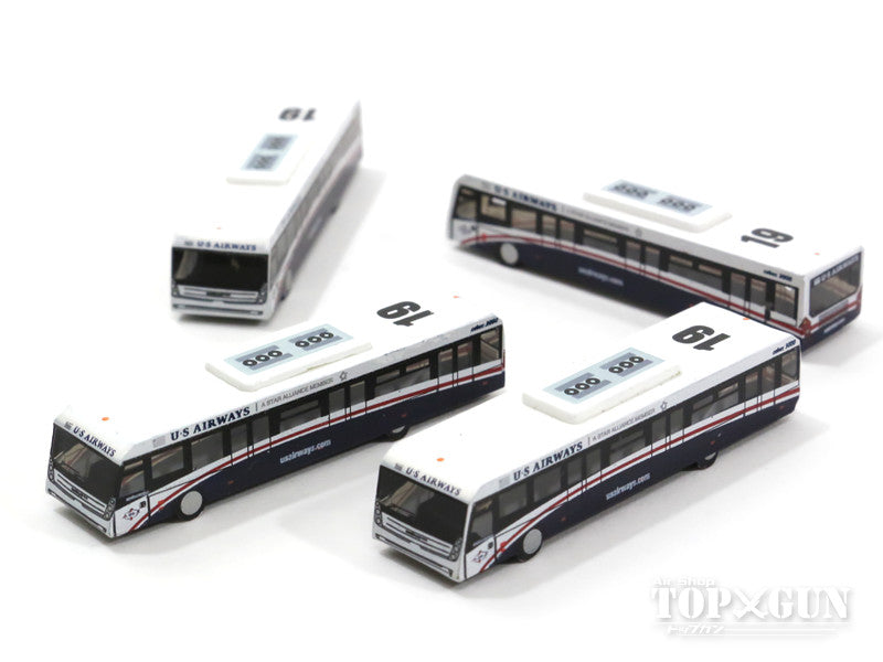 Airport diorama accessories US Airways Contrac COBUS 3000 Ramp bus set of 4 1/400 [GJUSA1533]