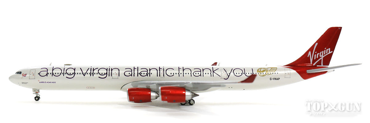 A340-600 ヴァージン・アトランティック航空 特別塗装 「A Big Thank You」 G-VNAP 1/400 [GJVIR1766]