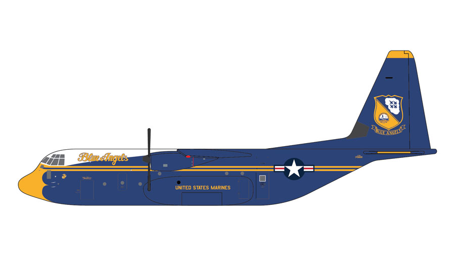 C-130J US Marine Corps Blue Angels Support Aircraft 170000 1/400 [GMUSM103]