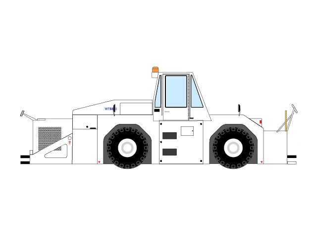 WT500E Aircraft Towing Vehicle (Tractor) 1/200 [GSE2WT500E01]