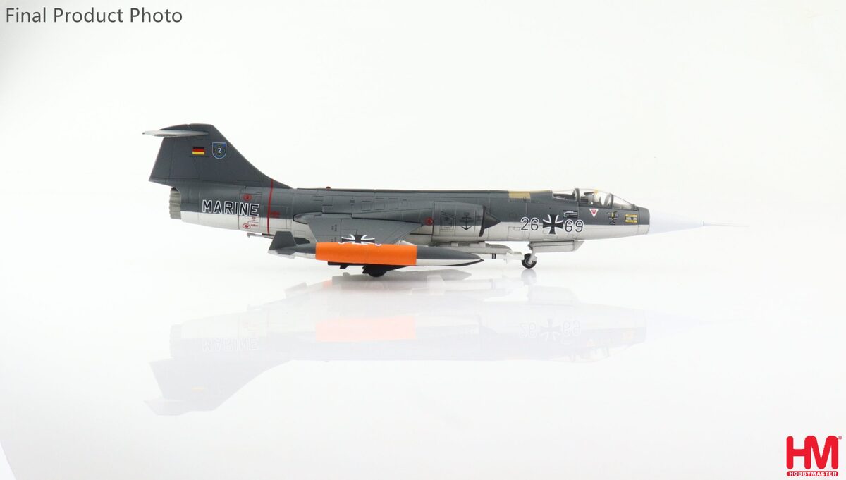 F-104G West German Navy 2nd Naval Fighter Wing (with Kormoran air-to-ship missiles) Eggeweg Base, 1985, 26+69, 1/72 [HA1049]