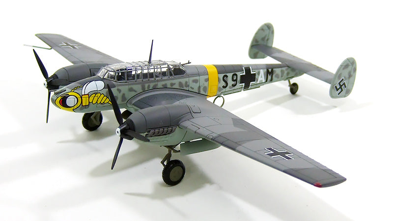 Bf110E German Air Force 1st Jagdgeschwader 4th Squadron Eastern Front Winter 1941 S9+AM 1/72 [HA1811]