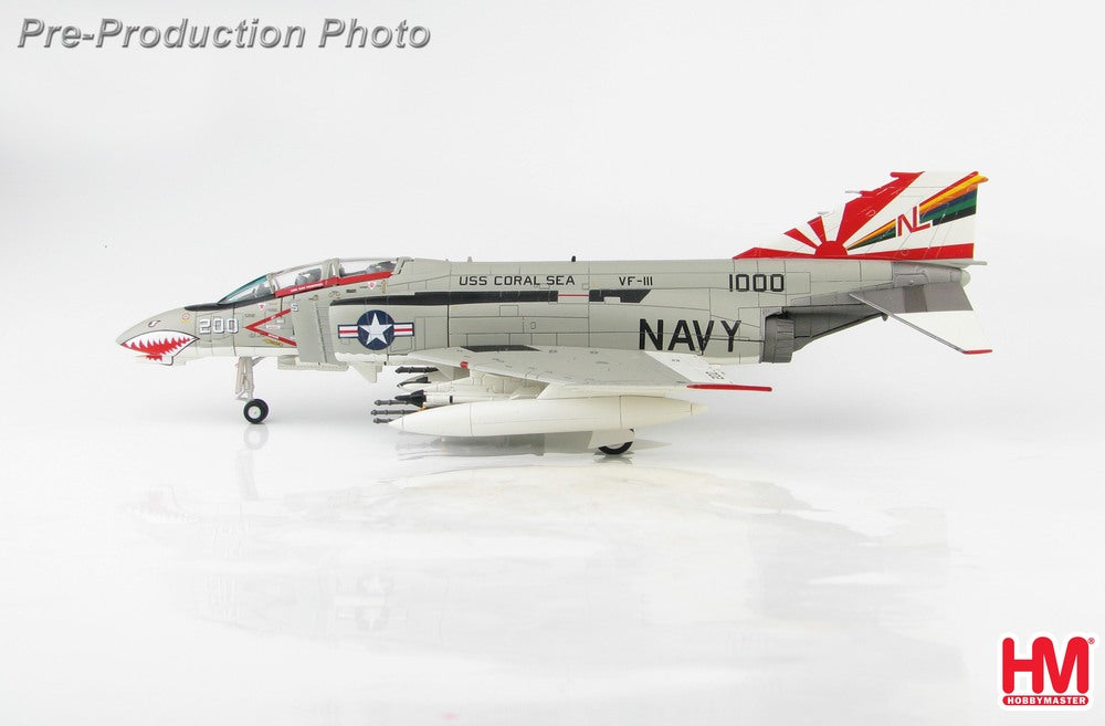 F-4B アメリカ海軍 第111戦闘飛行隊 「サンダウナーズ」空母コーラル・シー搭載 70年代 NL200/#151000 1/72 [HA19021]