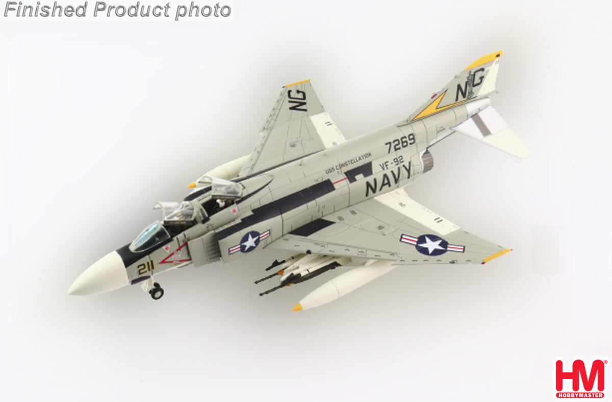 F-4J US Navy 92nd Fighter Squadron "Silver Kings" Lt. James McDevitt/Captain Kurt Dawes aircraft on board the aircraft carrier Constellation (MiG-21 shot down) May 10, 1972 NG211/#157269 1/72 [HA19033]