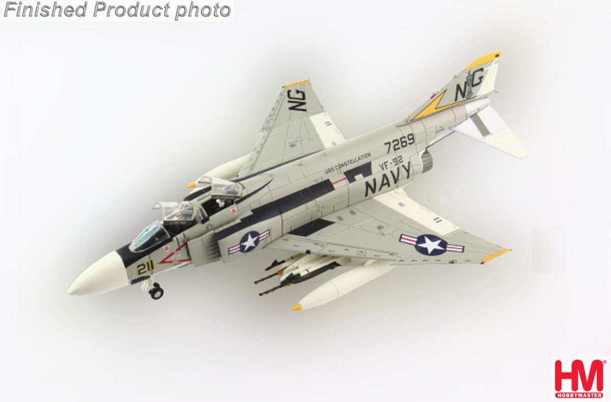 F-4J アメリカ海軍 第92戦闘飛行隊「シルバーキングス」 ジェームス・マクデビット少佐／カート・ドーズ大尉機 空母コンステレーション搭載 （MiG-21撃墜） 72年5月10日 NG211/#157269 1/72 [HA19033]