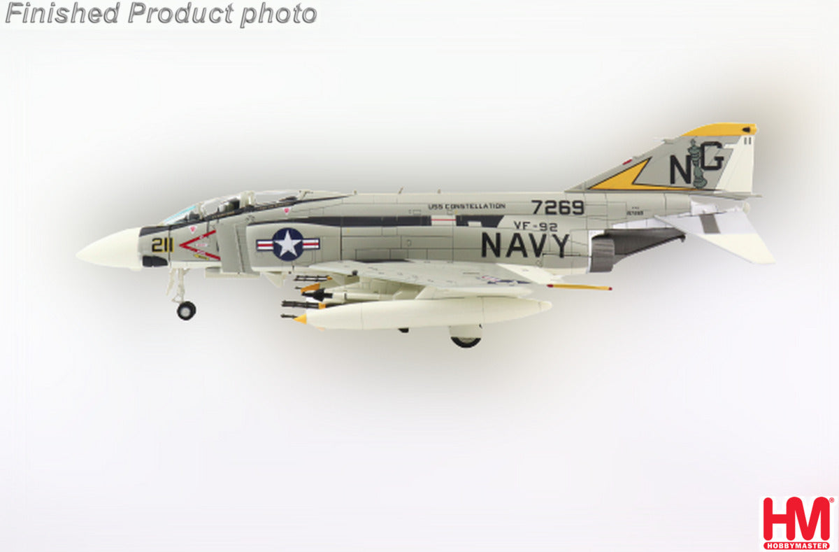 F-4J US Navy 92nd Fighter Squadron "Silver Kings" Lt. James McDevitt/Captain Kurt Dawes aircraft on board the aircraft carrier Constellation (MiG-21 shot down) May 10, 1972 NG211/#157269 1/72 [HA19033]