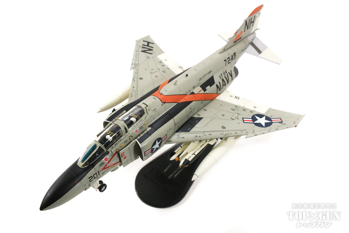 F-4J アメリカ海軍 第114戦闘飛行隊「アードバーグス」 ピート・ペティグルー少佐／マイク・マッケイブ中尉機（MiG-21撃墜） 空母キティホークス搭載 72年5月6日 NH201/#157245 1/72 [HA19034]