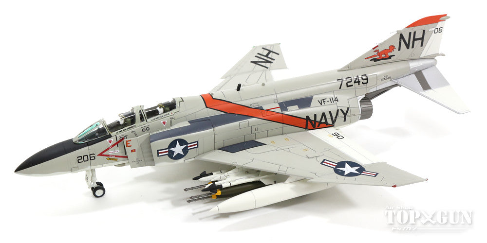 F-4J US Navy 114th Fighter Squadron "Ardbergs" Captain Robert Hughes &amp; Lieutenant Adolf Kurtz's aircraft from the aircraft carrier Kitty Hawk in 1972 #157249/NH206 1/72 [HA1945]