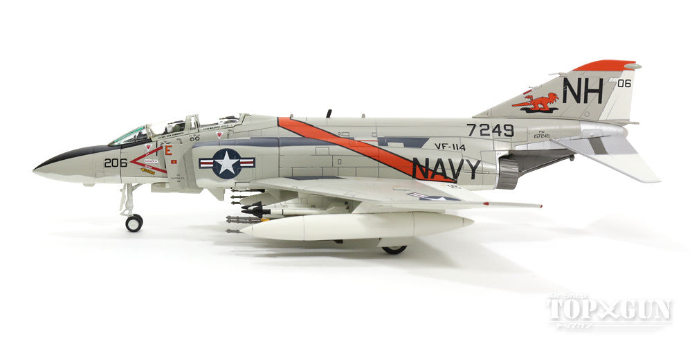 F-4J US Navy 114th Fighter Squadron "Ardbergs" Captain Robert Hughes &amp; Lieutenant Adolf Kurtz's aircraft from the aircraft carrier Kitty Hawk in 1972 #157249/NH206 1/72 [HA1945]