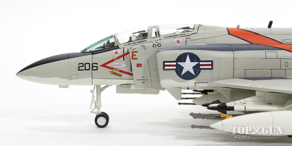 F-4J US Navy 114th Fighter Squadron "Ardbergs" Captain Robert Hughes &amp; Lieutenant Adolf Kurtz's aircraft from the aircraft carrier Kitty Hawk in 1972 #157249/NH206 1/72 [HA1945]