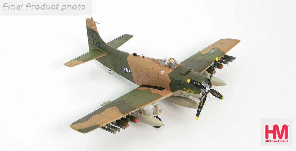 [Pre-order item] A-1H Skyraider, US Air Force, 56th Special Operations Wing, 1st Special Operations Squadron, Nakhon Phanom Air Base, Thailand #139780 "Firebird", April 1970, 1/72 [HA2911]