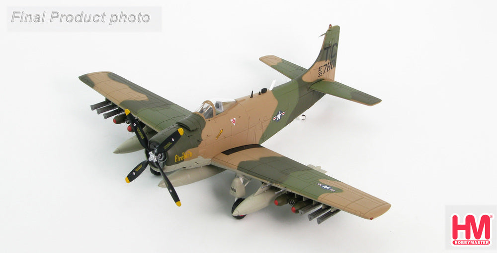 [Pre-order item] A-1H Skyraider, US Air Force, 56th Special Operations Wing, 1st Special Operations Squadron, Nakhon Phanom Air Base, Thailand #139780 "Firebird", April 1970, 1/72 [HA2911]