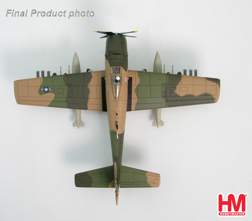 [Pre-order item] A-1H Skyraider, US Air Force, 56th Special Operations Wing, 1st Special Operations Squadron, Nakhon Phanom Air Base, Thailand #139780 "Firebird", April 1970, 1/72 [HA2911]