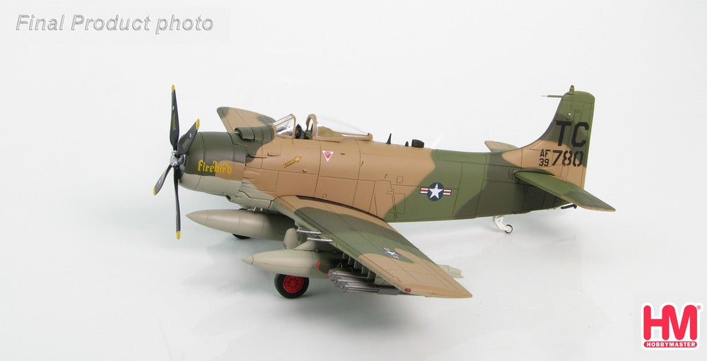 [Pre-order item] A-1H Skyraider, US Air Force, 56th Special Operations Wing, 1st Special Operations Squadron, Nakhon Phanom Air Base, Thailand #139780 "Firebird", April 1970, 1/72 [HA2911]