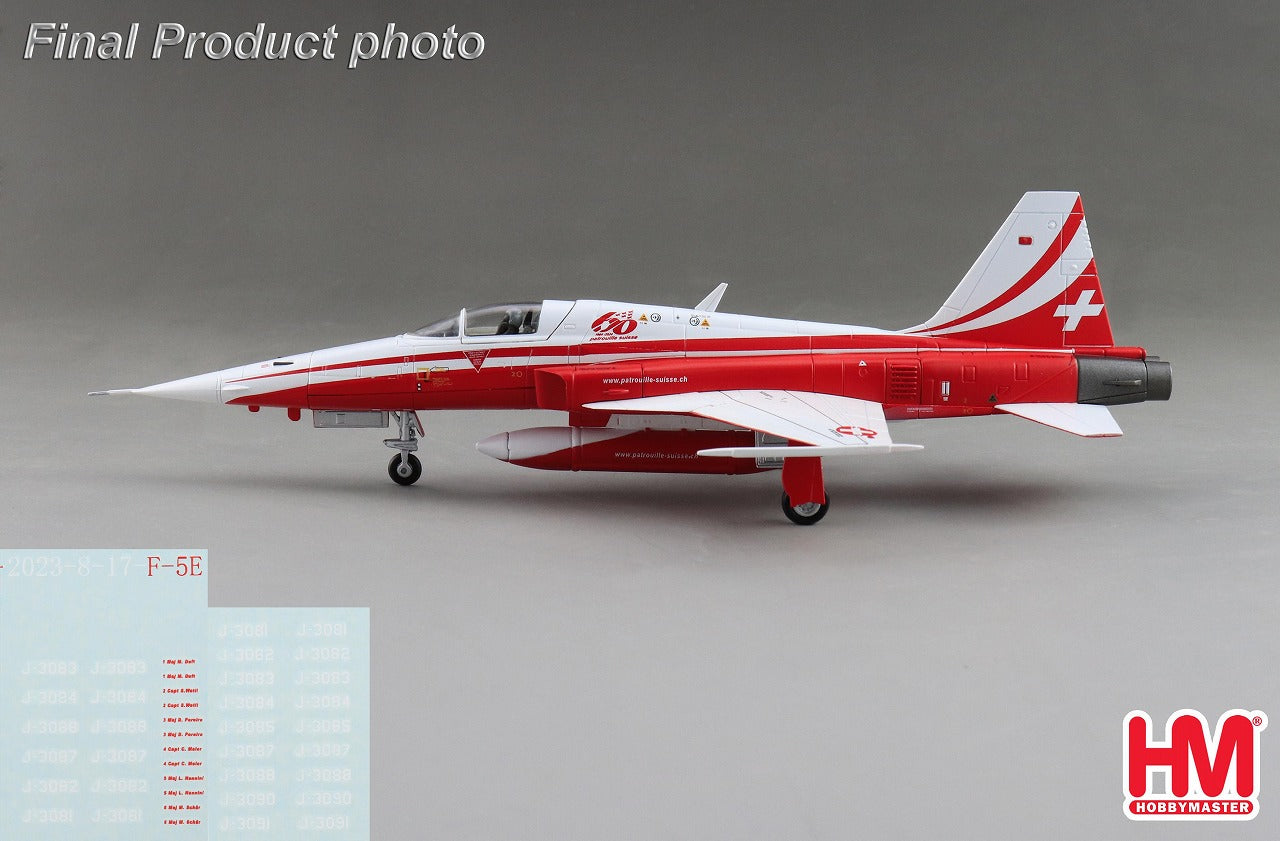 F-5E Tiger II Swiss Air Force Patrouille Suisse 60th Anniversary 1/72 [HA3373] 