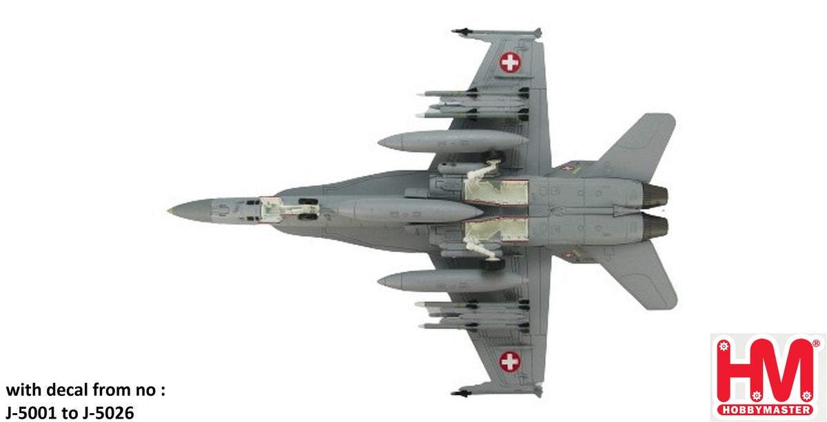 F/A-18C Swiss Air Force (with aircraft number decal) J-5001-J5026 1/72 [HA3532B]