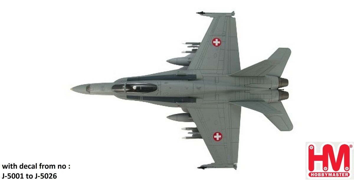 F/A-18C Swiss Air Force (with aircraft number decal) J-5001-J5026 1/72 [HA3532B]