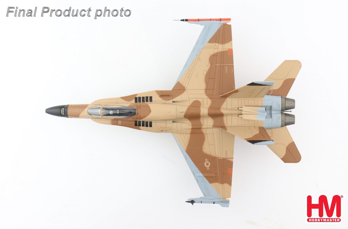 F/A-18A US Navy 127th Fighter Attack Squadron "Cyclones" Virtual enemy aircraft brown camouflage Fallon Air Base 1995 #162416/#02 1/72 [HA3565]