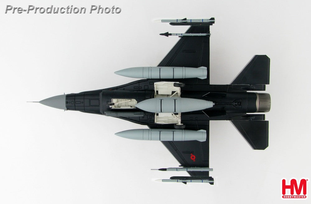 F-16C（ブロック30D） アメリカ空軍 第354戦闘航空群 第18仮想敵飛行隊 「ブルー・フォクシーズ」　黒・赤色塗装 レッドフラッグ演習時 17年12月 イールソン基地 #86-0295 1/72 [HA3872]