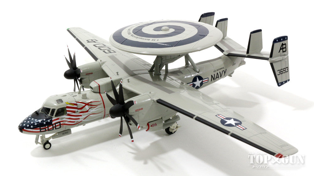 Grumman E-2C Hawkeye US Navy 123rd Airborne Early Warning Squadron "Screwtops" Special Paint Aboard the USS Enterprise October 2005 AB600 1/72 *New mold [HA4801]