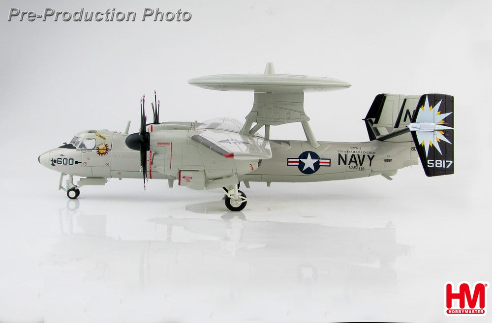 E-2C Hawkeye 2000, US Navy 116th Early Warning Squadron "Sun Kings" special paint, aboard the aircraft carrier Abraham Lincoln, 2007 #600/#165817 1/72 [HA4812]