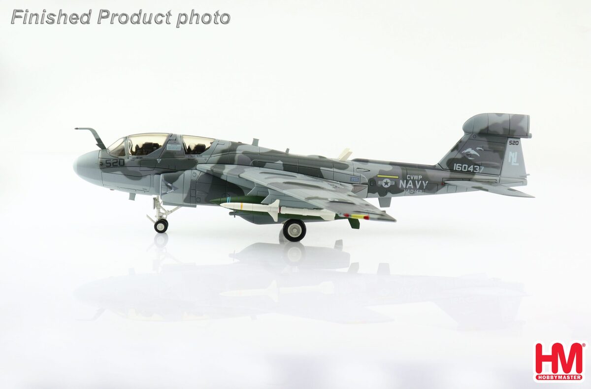 EA-6E Prowler, US Navy 142nd Electronic Combat Squadron "Gray Wolves", Operation Iraqi Freedom (no Shark Mouth paint version), Bagram Air Base, Afghanistan, 2007 #520/#160437 1/72 [HA5010B]