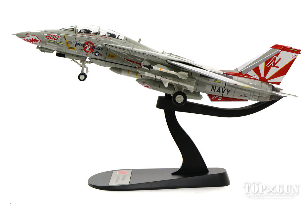 Hobby Master F-14A アメリカ海軍 第111戦闘飛行隊 「サンダウナーズ」 空母カールビンソン搭載 「ミス・モリー」 89年  NL200/#16162