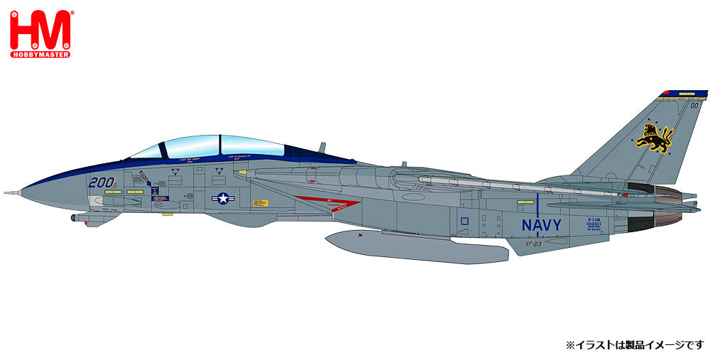F-14D アメリカ海軍 第213戦闘攻撃飛行隊「ブラックライオンズ」 空母セオドア・ルーズベルト搭載 最終航海時 06年3月 1/72 [HA5238]