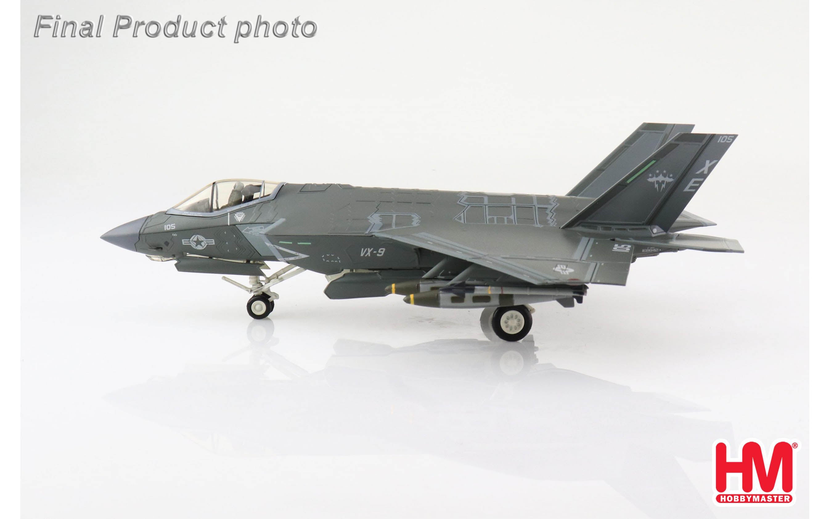 F-35C US Navy 9th Test and Evaluation Squadron "Vampires" 2018 XE-105/#168842 1/72 [HA6207]