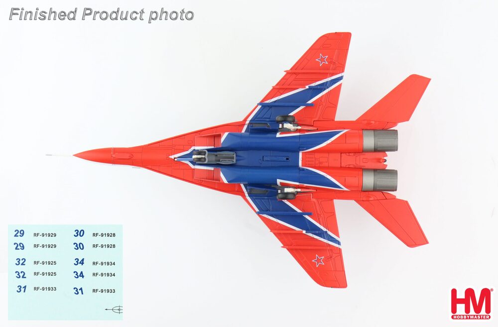 MiG-29 ロシア航空宇宙軍 アクロバットチーム「ストリージ」（機体番号デカール付属）19年 #29/32/34 1/72 [HA6511B]