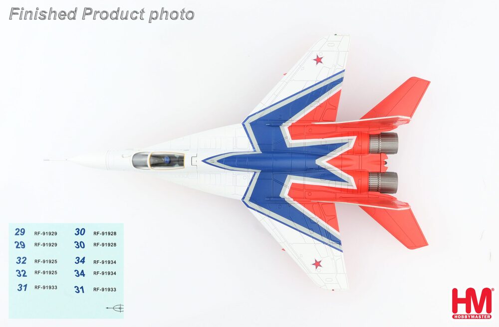 MiG-29 Russian Aerospace Forces Acrobatic Team "Strizh" (with aircraft number decal) 2019 #29/32/34 1/72 [HA6511B]