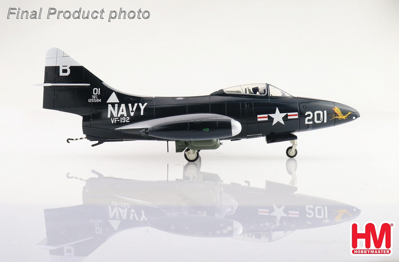 F9F-5 Panther US Navy 192nd Fighter Attack Squadron Golden Dragon 1/48 [HA7211] 