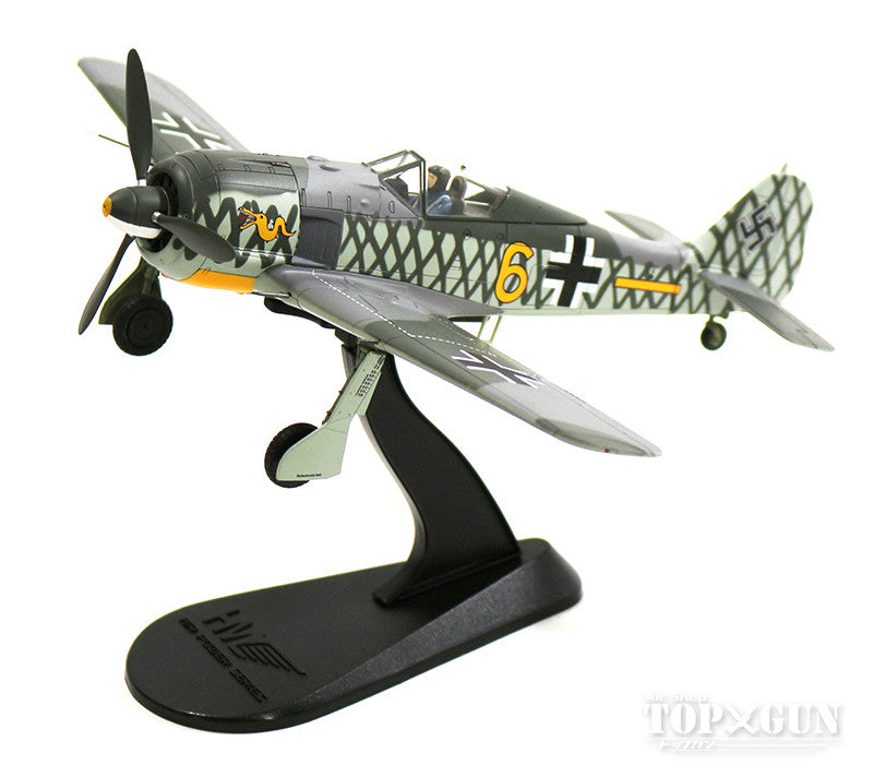 Fw190A-4 German Air Force 1st Fighter Wing 6th Squadron Lt. Wolfgang Leonhardt's aircraft Woonsdrecht, Netherlands 1942 #6 1/48 [HA7423]