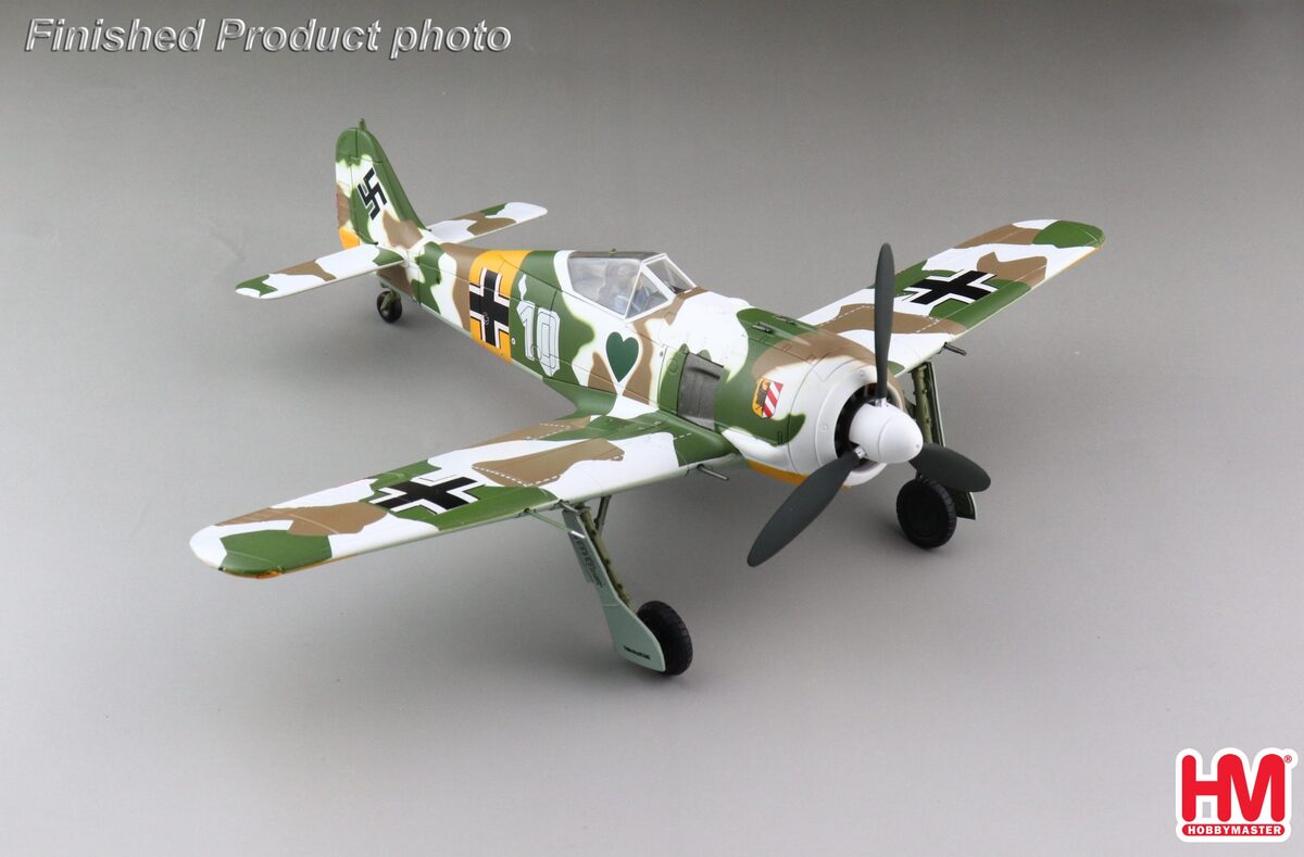 FW190A-4 German Air Force No. 54 Fighter Wing, 1st Squadron, Squadron Leader Oberleutnant Walter Nowotny's aircraft, 1943, 1/48 [HA7427]