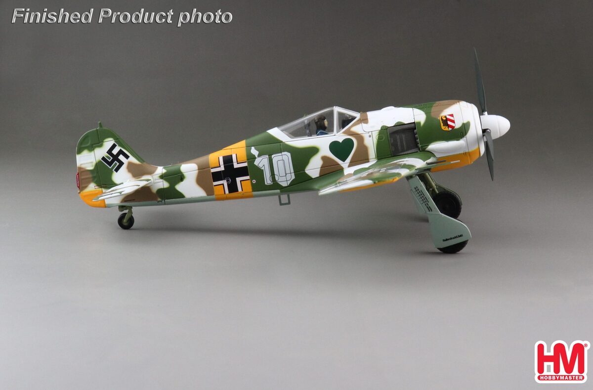 FW190A-4 German Air Force No. 54 Fighter Wing, 1st Squadron, Squadron Leader Oberleutnant Walter Nowotny's aircraft, 1943, 1/48 [HA7427]