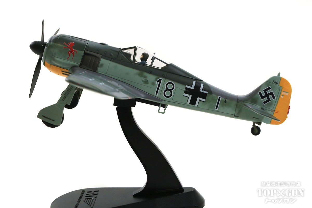 Fw190A-4 德国空军，第 2 战斗机联队，第 8 中队，鲁道夫·艾塞尔中士的飞机，法国布列斯特-吉帕瓦斯，1943 年 #18/#760 1/48 [HA7428]