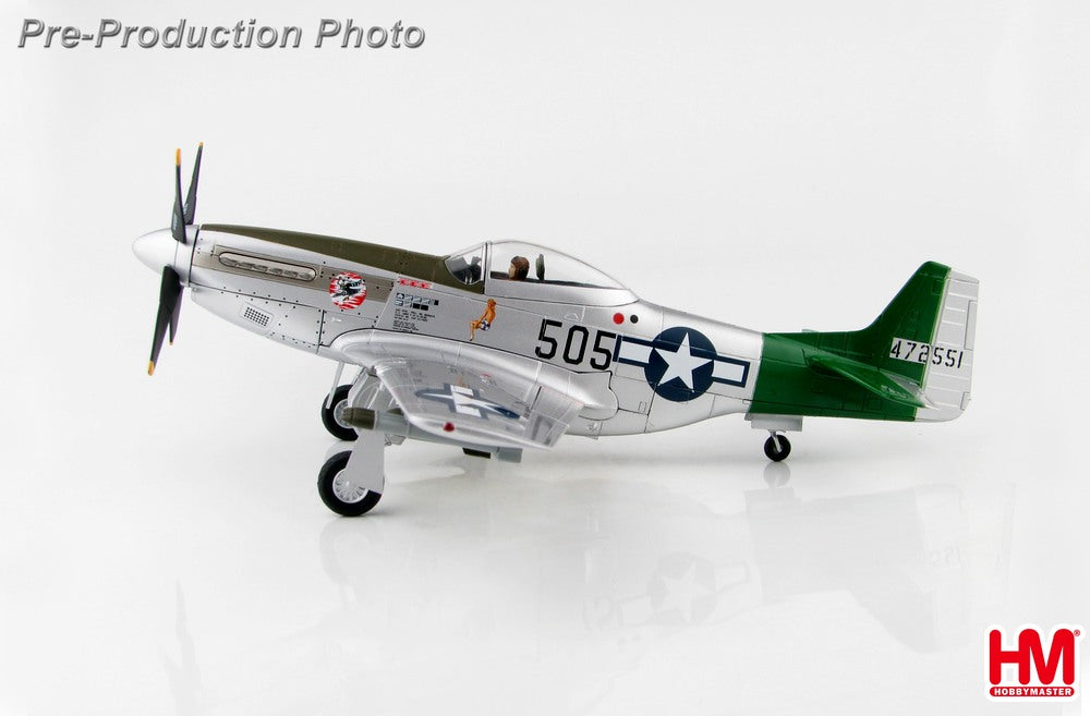 P-51D, US Army Air Forces, 506th Fighter Group, 457th Fighter Squadron, Captain Abner Aust's aircraft, Iwo Jima, 1945 #505/#472511 1/48 *Includes crew autograph stand [HA7743A]