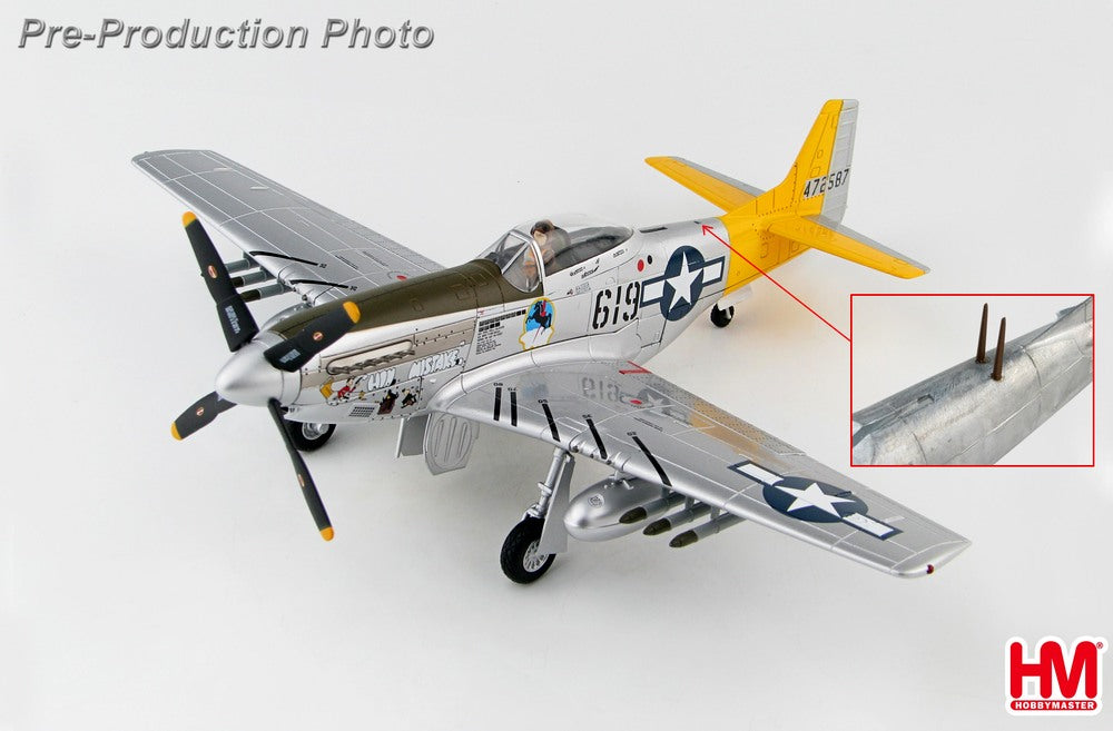 P-51D, US Army Air Forces, 506th Fighter Group, 462nd Fighter Squadron, Lt. William Ebersole's aircraft, Iwo Jima, 1945 #619/#472587 1/48 *Includes crew autograph stand [HA7744A]