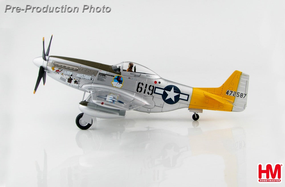 P-51D, US Army Air Forces, 506th Fighter Group, 462nd Fighter Squadron, Lt. William Ebersole's aircraft, Iwo Jima, 1945 #619/#472587 1/48 *Includes crew autograph stand [HA7744A]