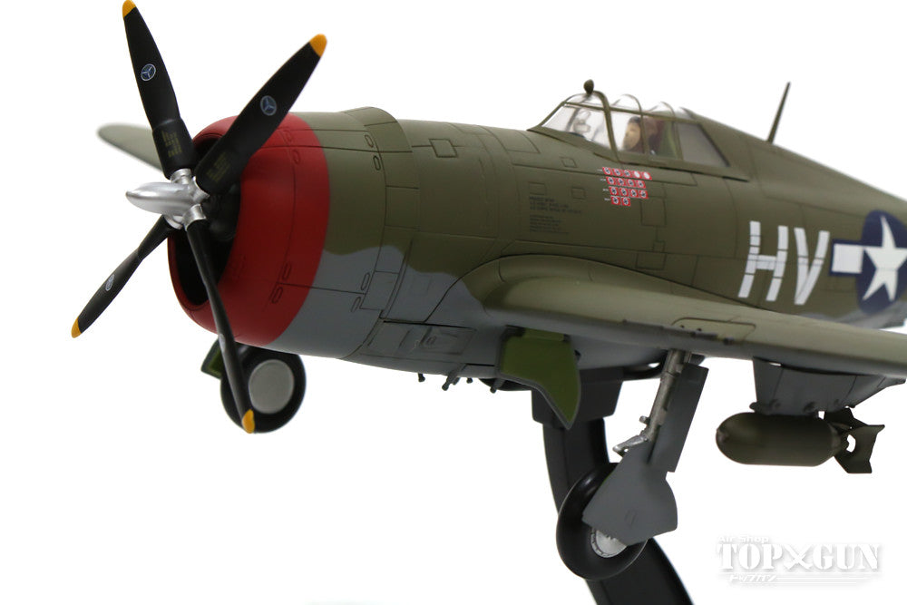 P-47D 雷电，美国陆军航空队，第 56 战斗机大队，第 61 战斗机中队，弗朗西斯·加布雷斯基中校，英国皇家空军黑尔斯沃思基地，1944 年 #42-75510，1/48 [HA8453]