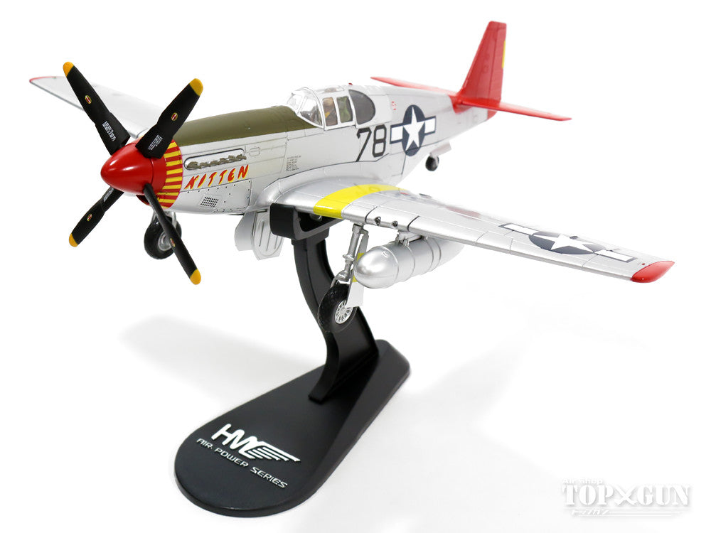 P-51C US Army Air Forces 332nd Fighter Group 302nd Fighter Squadron "Tuskegee Airmen" Lt. Charles McGehee #42-103968/78 "Kitten" 1944 1/48 *Crew sign stand included [HA8507A]