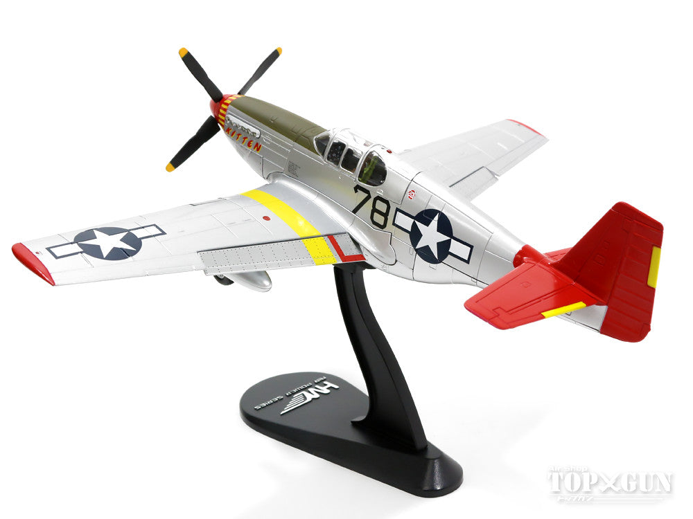 P-51C US Army Air Forces 332nd Fighter Group 302nd Fighter Squadron "Tuskegee Airmen" Lt. Charles McGehee #42-103968/78 "Kitten" 1944 1/48 *Crew sign stand included [HA8507A]