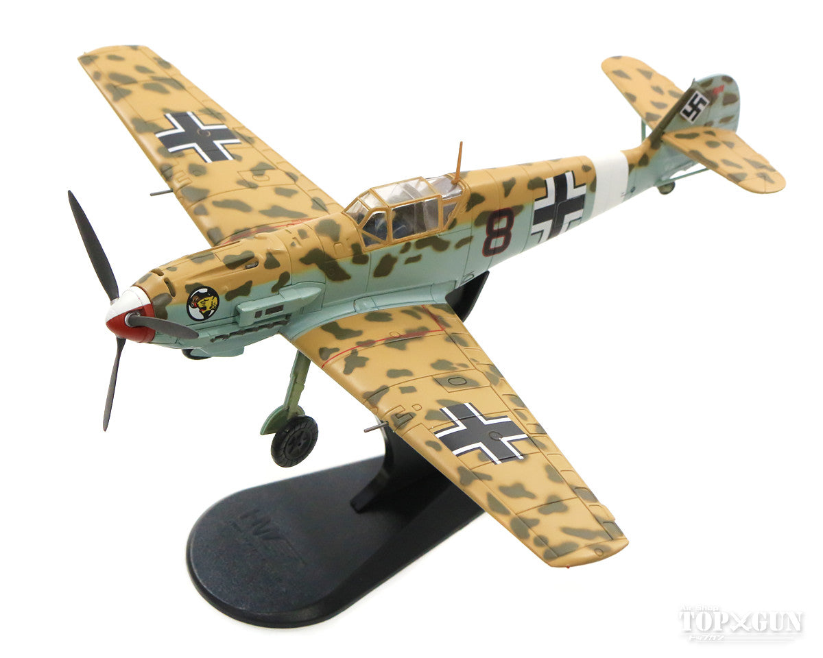 Bf109E-7/Trop (Tropical version) German Air Force No. 27 Fighter Wing, 2nd Squadron, Lieutenant Franz Elles's aircraft "Black 8" April 1941 1/48 [HA8703]